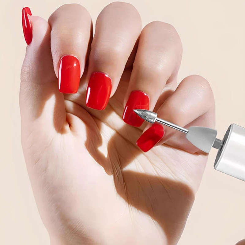 Elektrische Nagelbohrmaschine mit UV-Lampe Drill Off Gel Maniküre Nagelpolierer Set mit Bohrern Schleifbändern Nagelzubehör