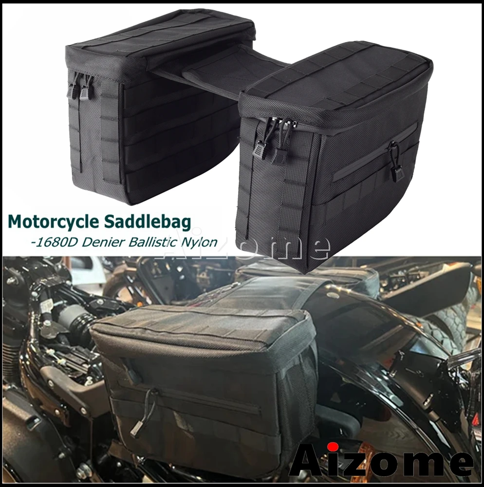 

Waterproof Motorcycle Side Saddlebags Outdoor Rider Tool Travel Storage Saddle Bags For Harley Softail Dyna Sportster 1200 883