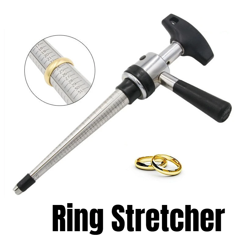 Ring Stretcher Ring Mandrel Expander Stick Mandrel Sizing Tool Jewelry Enlarging Tool for Silver Gold & Platinum