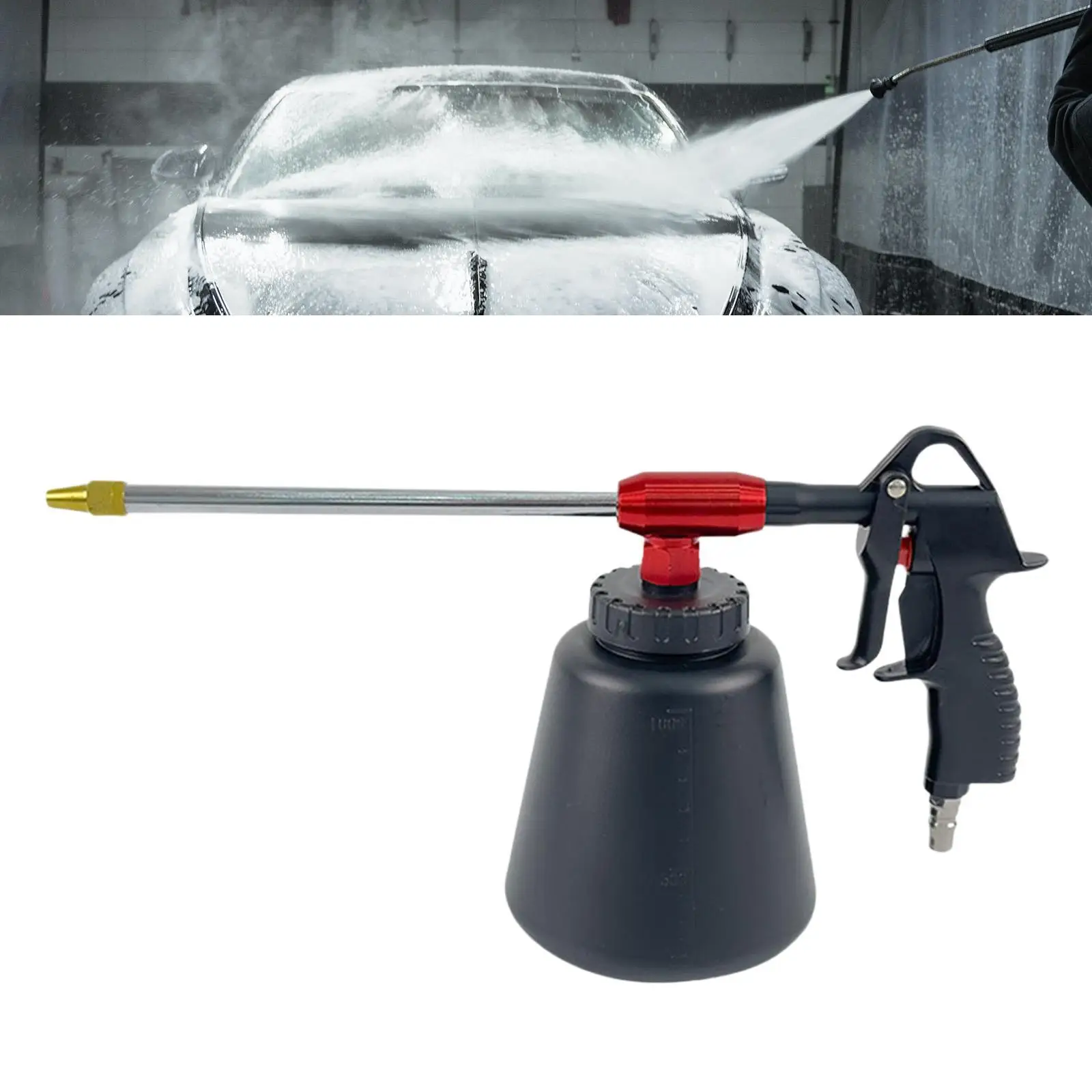 Metal High Pressure Air Blow Washer Versatile Car Cleaning Tool Adjustable for Portable Air Compressor Garage