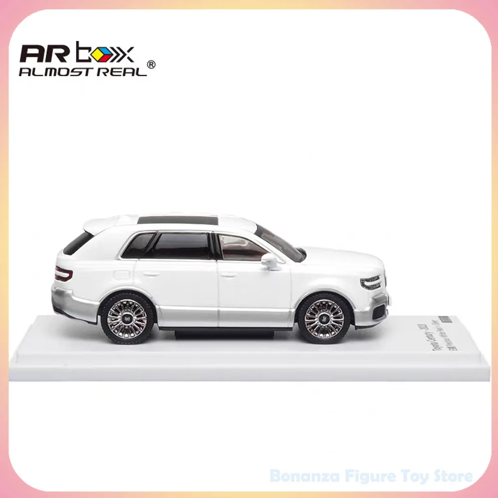

Масштабная модель автомобиля Toyota Century 2023 RHD белого цвета, 1:64, AR Box Almost Real, коллекционная, для автолюбителей