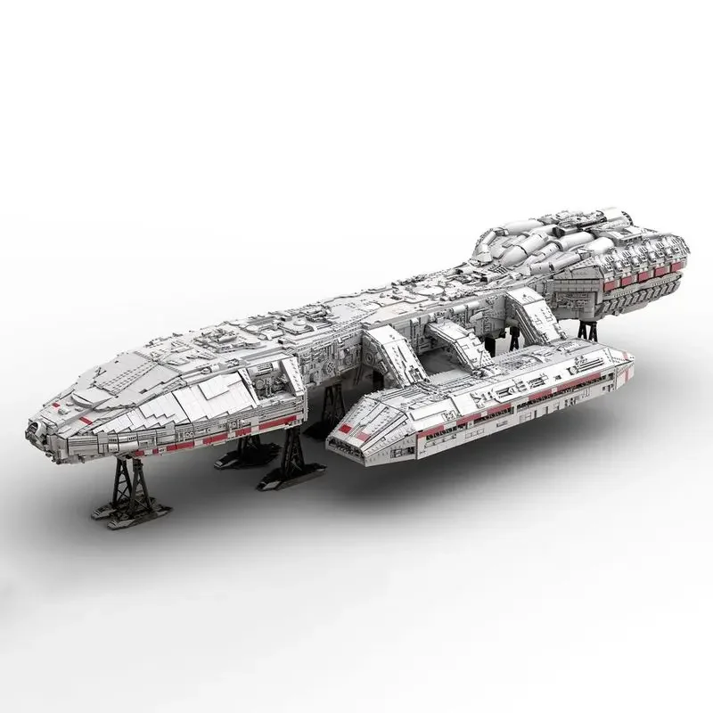 

MOC Space Military Custom UCS Battlestar Galactica 2,0 Модель космического корабля Строительный блок Самоблокирующаяся архитектурная игрушка Детский подарок