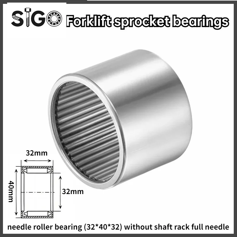 2PCS Forklift Bearing New Original Genuine Needle Roller Bearings (32*40*32) Without Shaft Rack Full Needle 943/32-HC