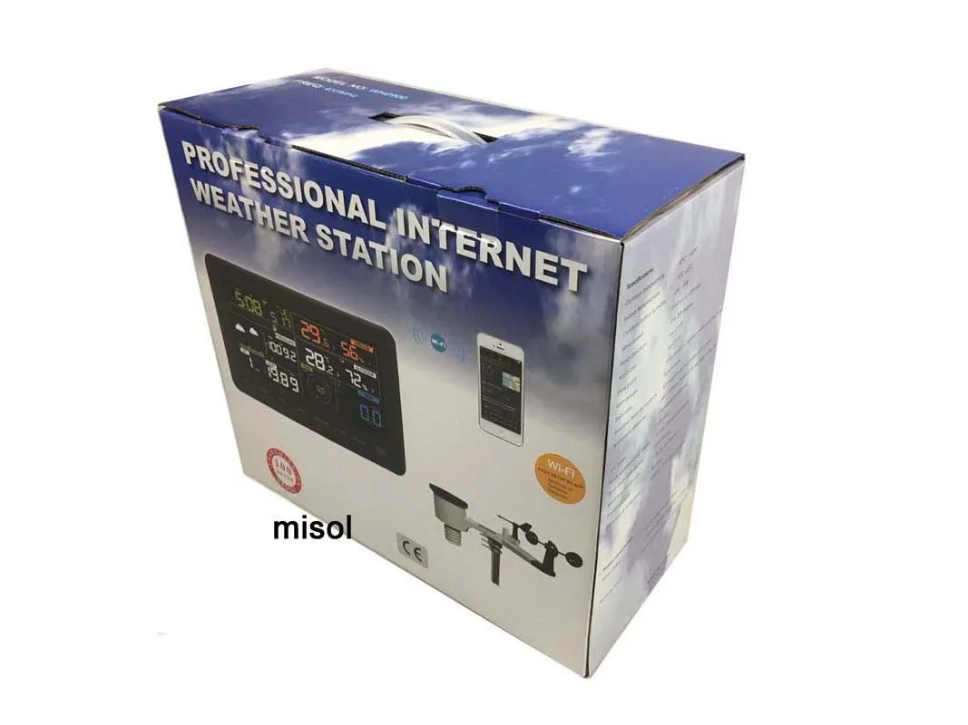 Imagem -06 - Misol Estação Meteorológica sem Fio Conectar a Wi-fi Fazer Upload de Dados para Web Wunderground Ws-wh29001