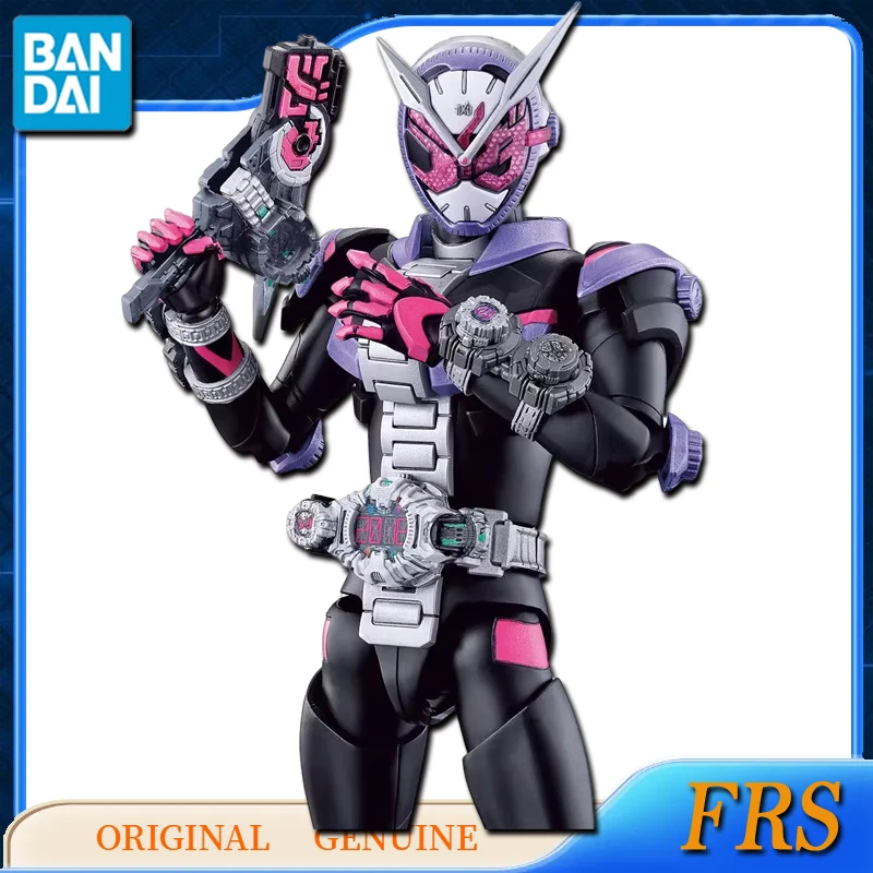 Bandai-Figuras de Ação Genuínas Anime para Crianças, Modelo de Montagem Ornamentos, Brinquedos de Montagem Originais, Padrão KAMEN RIDER ZI-0, Presente