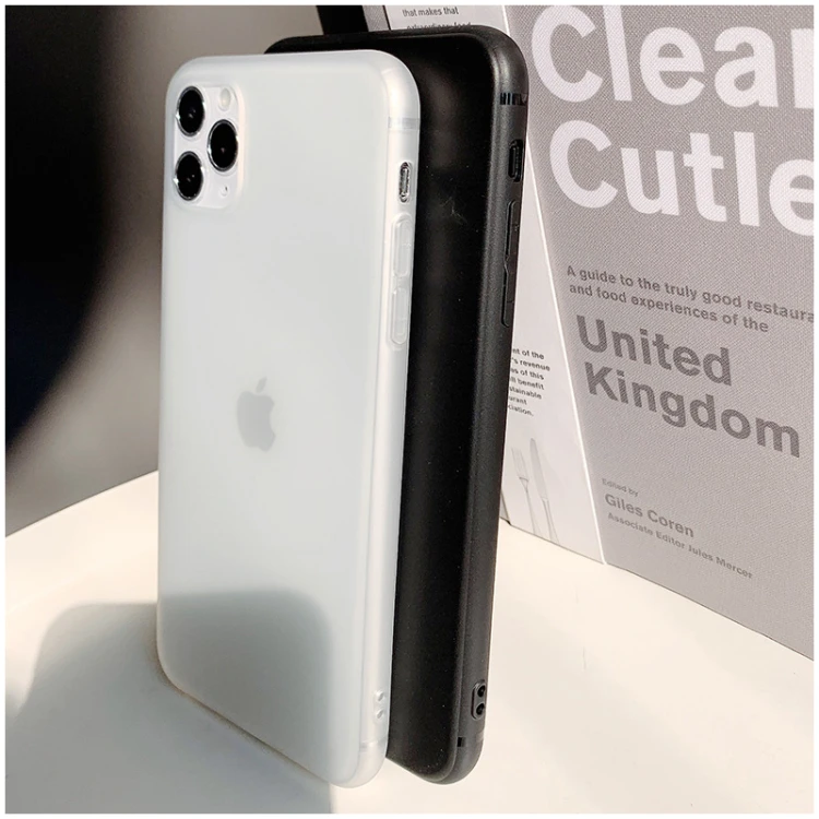 Iphone用超薄型プラスチックケース,透明,白,マット,iphone 12 11 pro