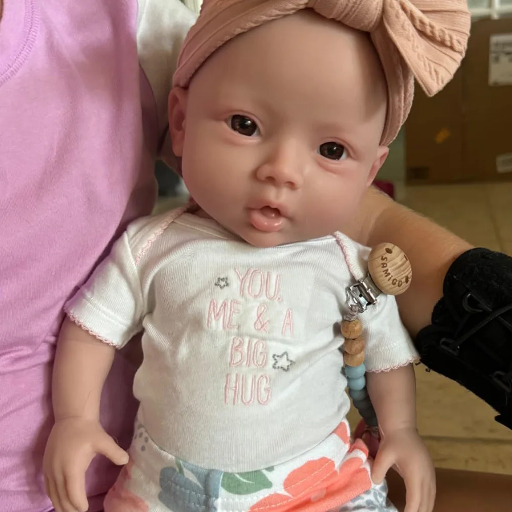 

18.5inch 47cm Girl Full Body Silicone Reborn Baby Doll Realistic Soft Baby Toys for Children Dolls Gift