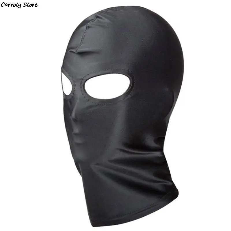 Sexy Toys Open Mouth Eye Bondage Party Mask Cosplay Slave punish Headgear Mask Exotic Apparel Sex Products BDSM Fetish Mask Hood