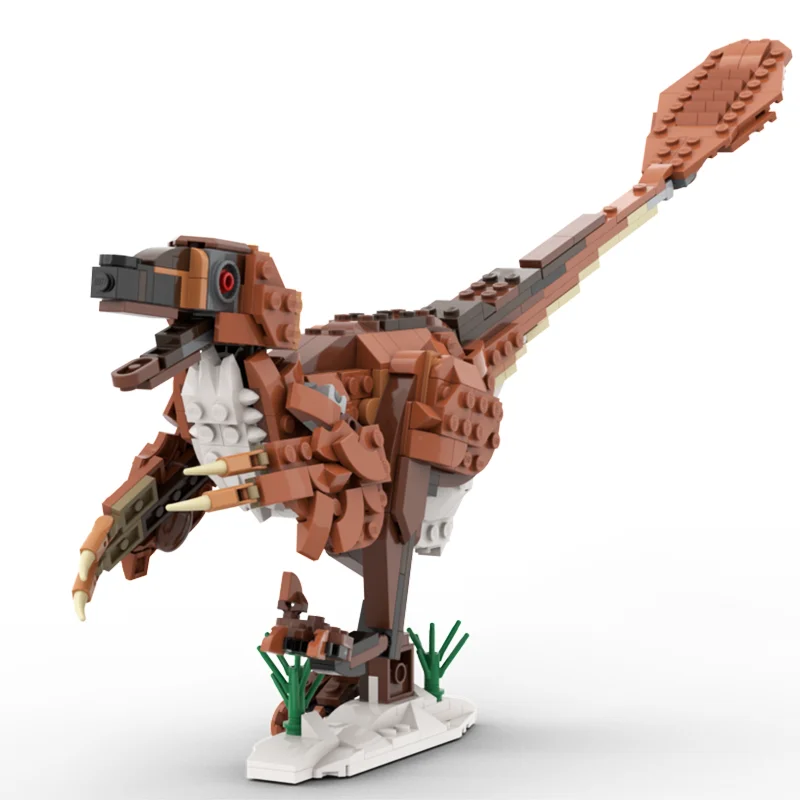 478개 MOC 벨로시랩터 몽골리엔시스 크리에이터 3 1세대 모델 블록 장난감 건축 DIY 아이디어 브릭 크리스마스 선물 어린이용