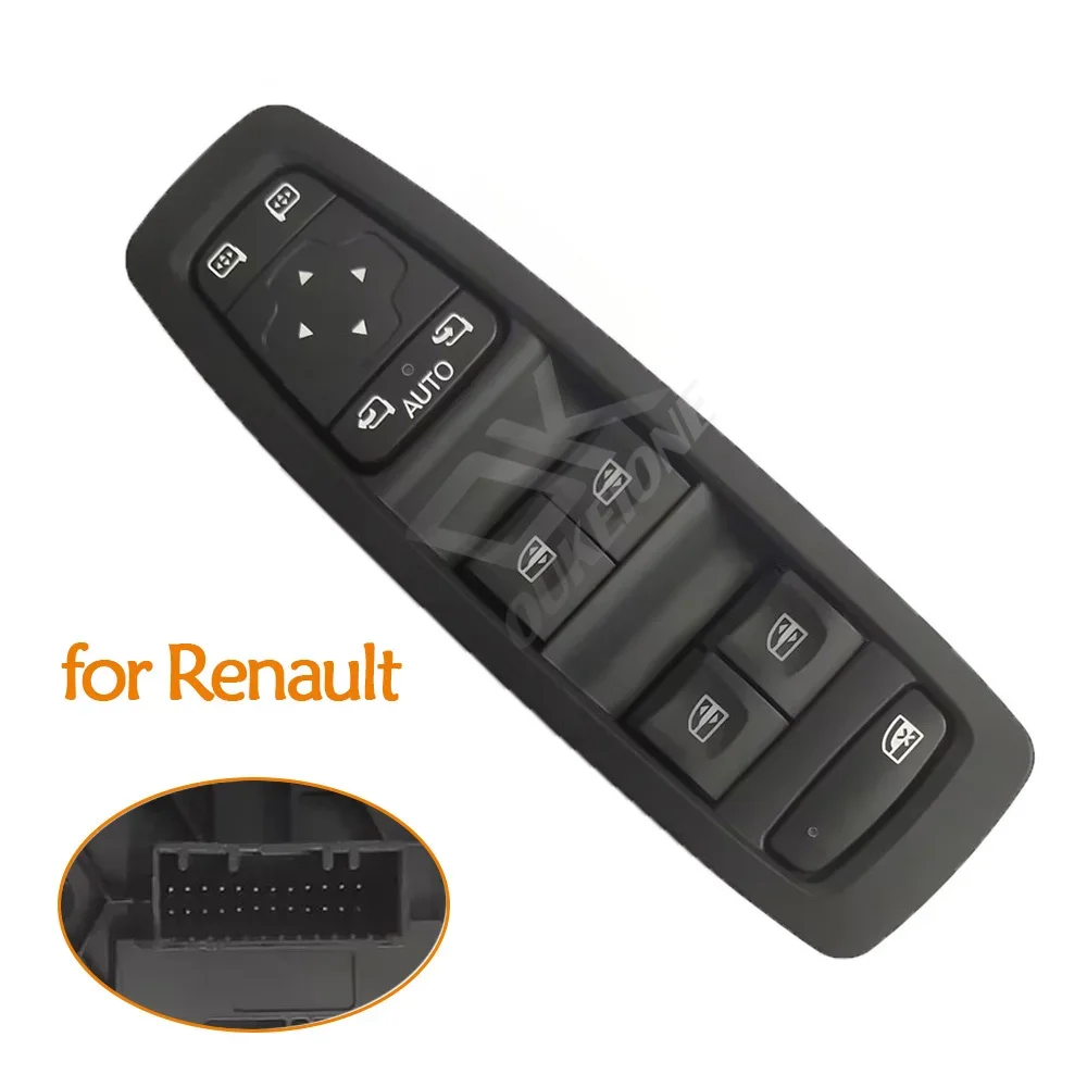 For Renault Kadjar Megane Window Switch 254012952R Electric Master Power Glass Regulator Button Car Internal Spare Parts