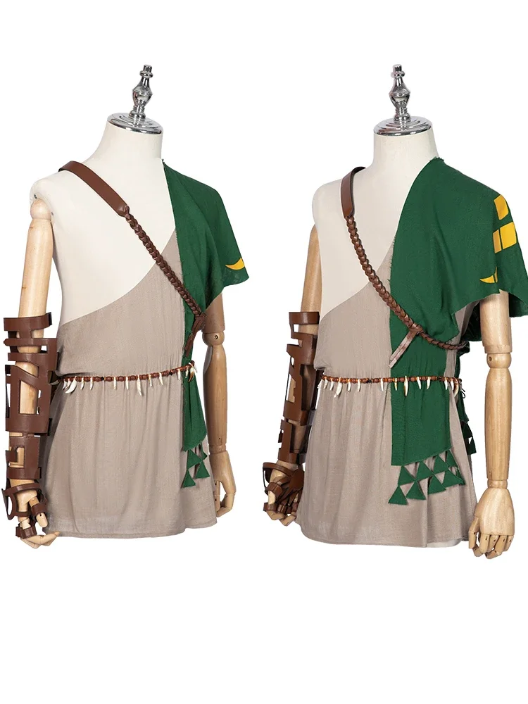 Breath of the Wild Cosplay para homem, conjunto completo, Custom Made, festa de Halloween, Link, alta qualidade