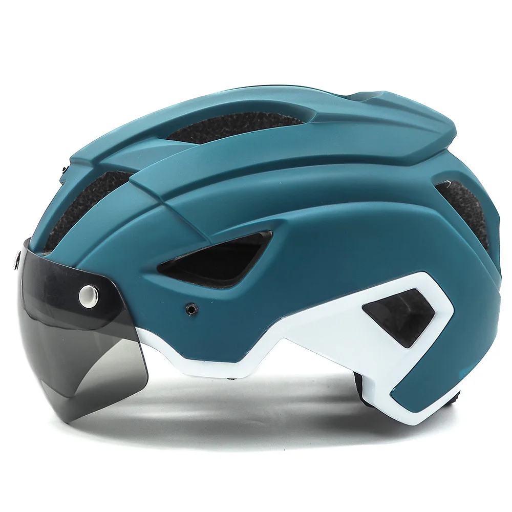 Kask rowerowy szyba przednia 57-61CM kask rowerowy USB Tail Light stajnia blok grzewczy mężczyzn moda sprzęt rowerowy rowerowa