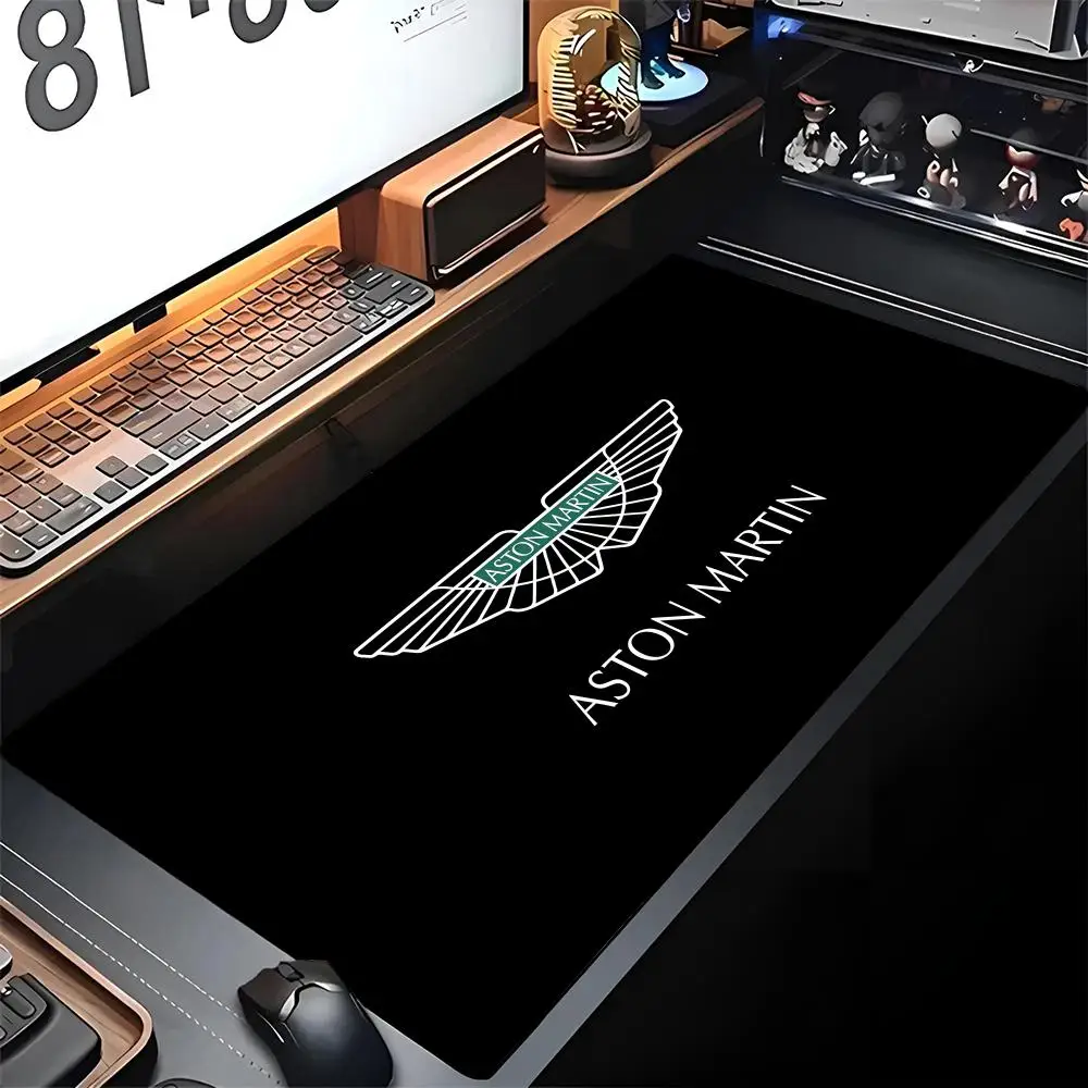 Aston Martin F1 logo Mouse Pad Gaming Locking Edge Big safely Computer Gamer Large Rubber Art Mousepad Laptop Desk Mat