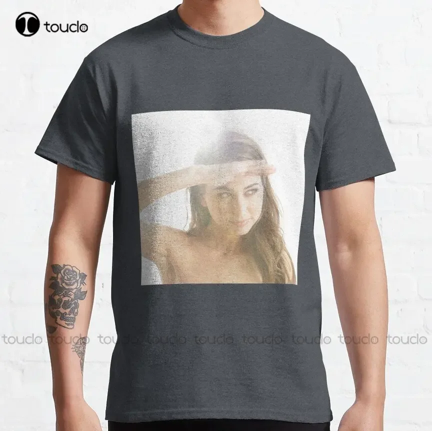 Riley Reid Classic T-Shirt Blue Shirts For Women Fashion Creative Leisure Funny T Shirts Custom Christmas Gift Pure Cotton New