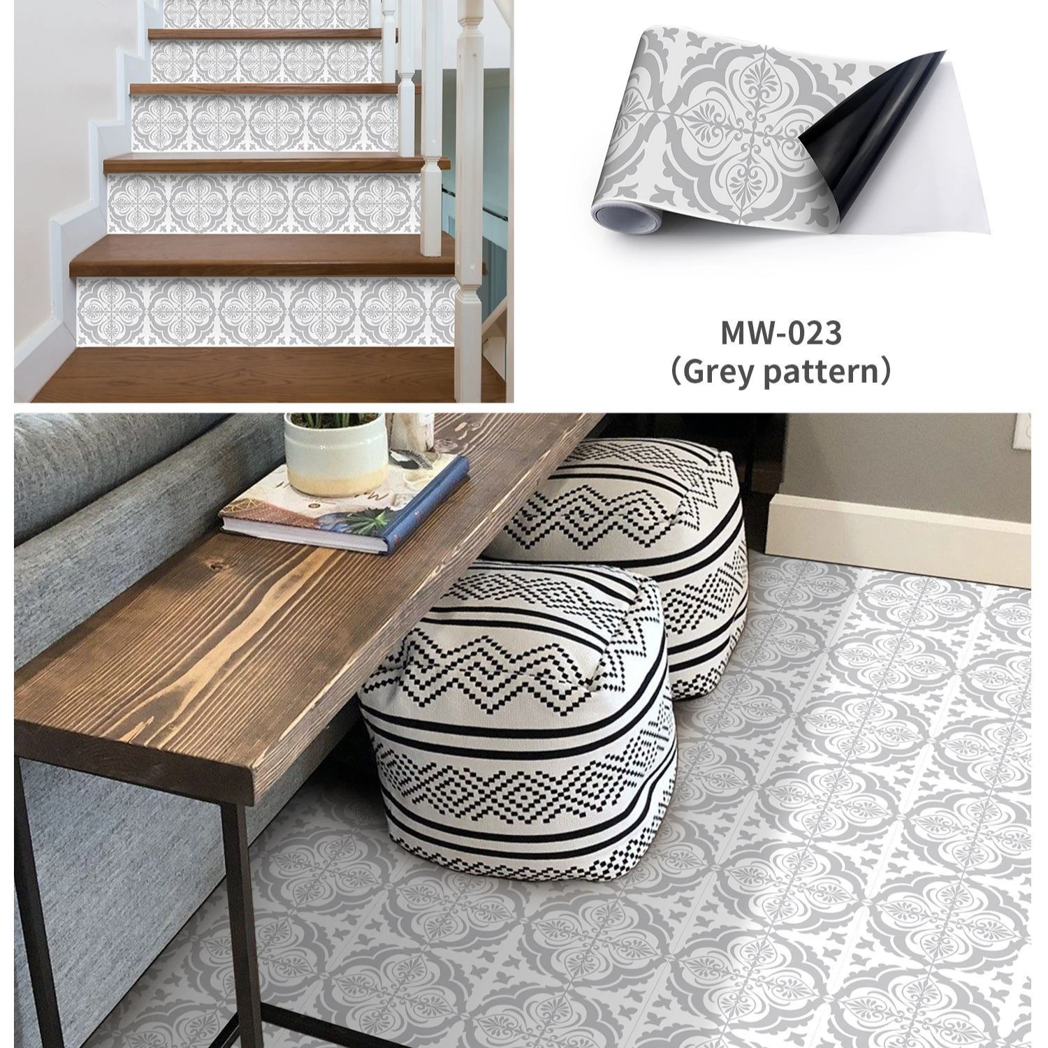 Simple Geometry Self-Adhesive Corner Line Tile Stickers Wall Border Decal DIY Kitchen Bathroom Decorative Waistline Wall Sticker view 4