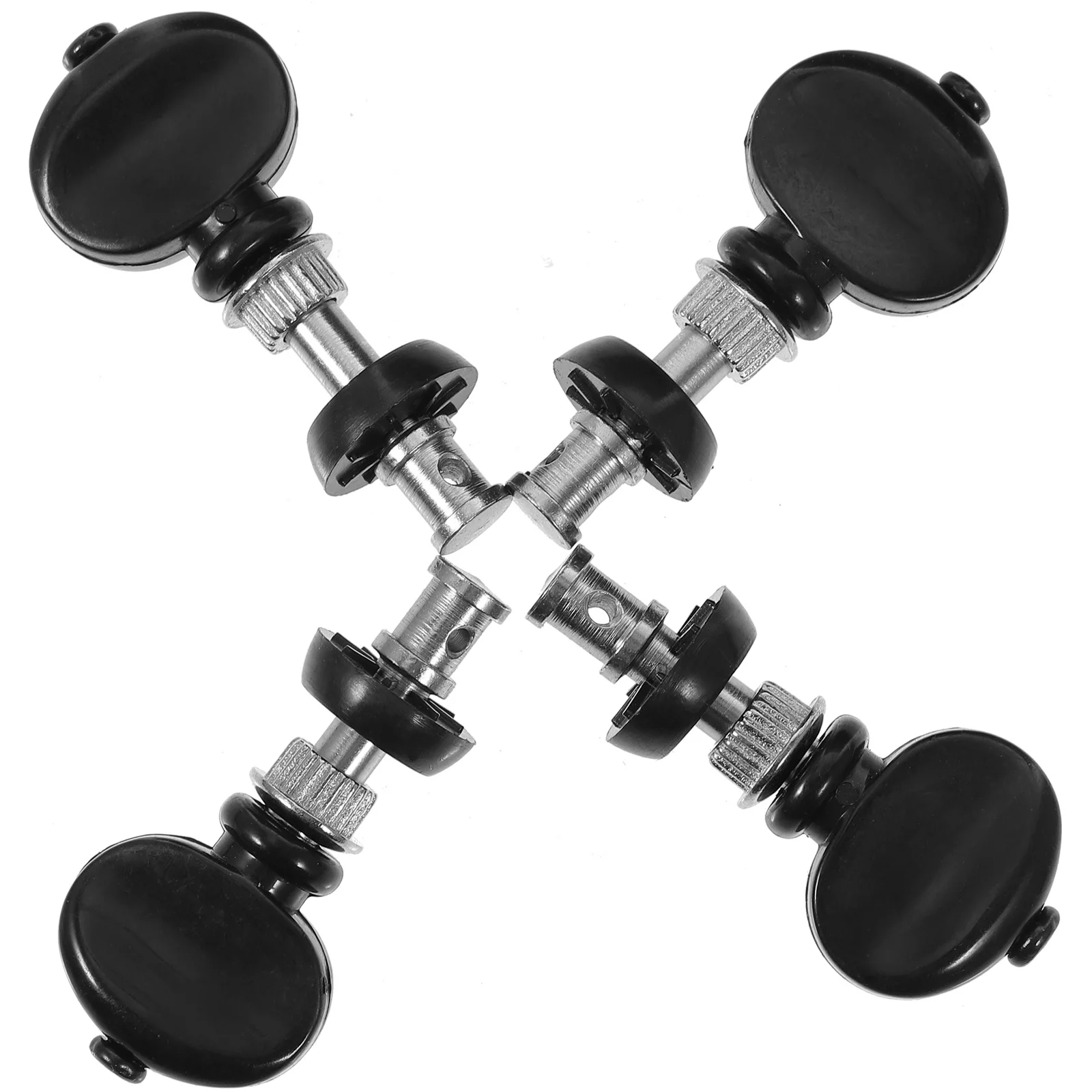 

4 Pcs Ukulele Tuning Pegs Steel Machine Heads White Button Friction Keys Adjustable Pressure Screw Musical Instruments