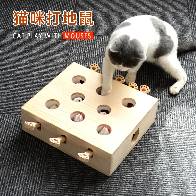 Hit the hamster cat toy educational teasing catching mouse pet