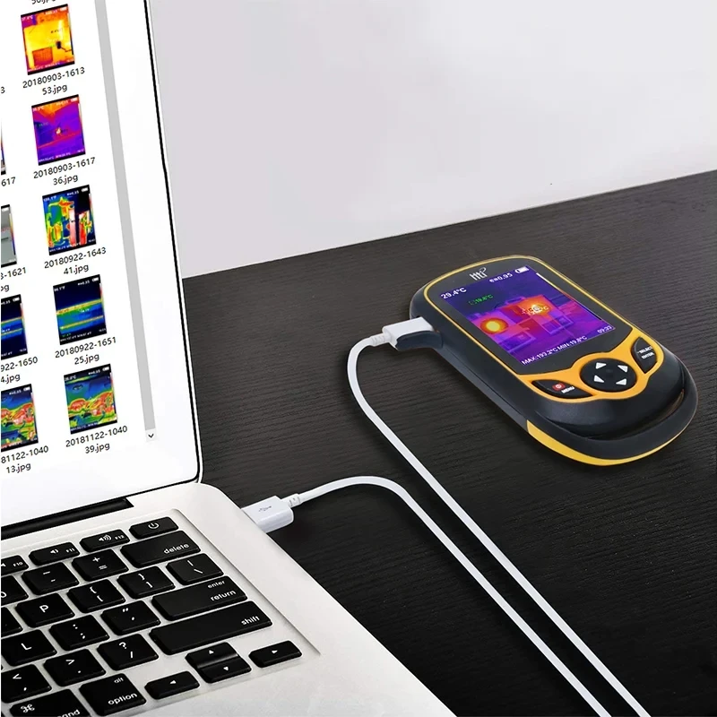 Handheld 3.2 "Full angle kamera termowizyjna na podczerwień temperatura powierzchni obrazowanie w czasie rzeczywistym transmisja termowizyjna