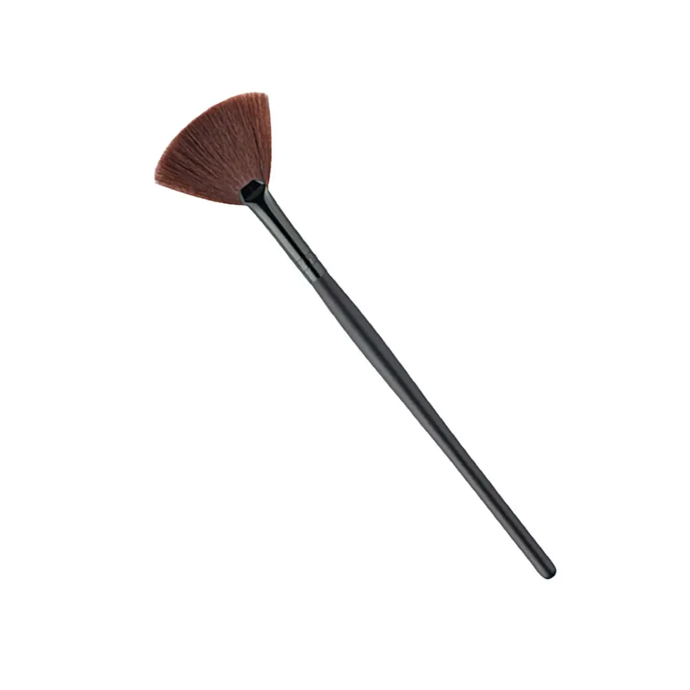 Brocha para polvos faciales de cerdas suaves, mango de madera exquisitamente elaborado, sin caída, accesorio de maquillaje, resaltador, colorete