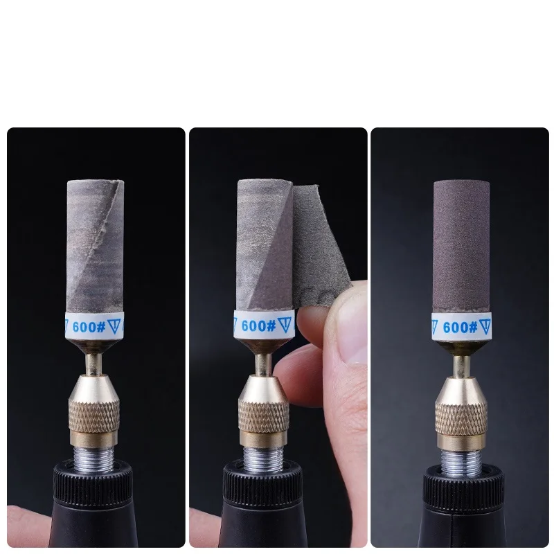 2.35 مللي متر عرقوب الصنفرة قضيب رأس مطحنة الخشنة ودقيقة إطارات لامعة الصنفرة رأس مطحنة مع مقبض لصنع المجوهرات