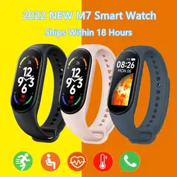 M7 Sports Watch Multiple Languages Blood Pressure Counting Alarm Clock Reminders Weather Forecast Step Counting Heart Rate Moni