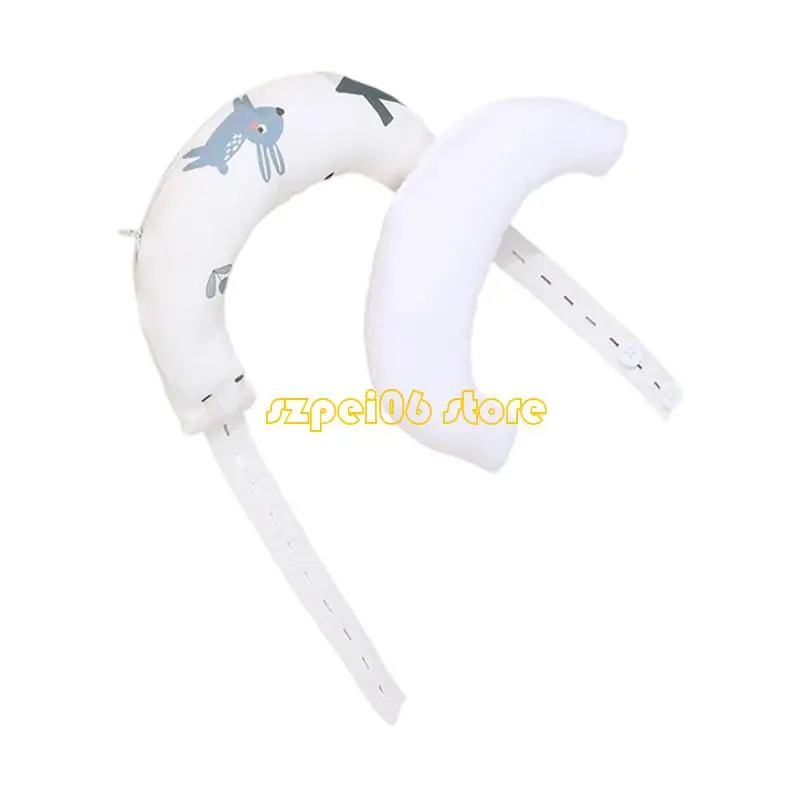 وسادة حضانة مريحة للنوم من 45BF مع دعم مريح للرقبة للرضع #4