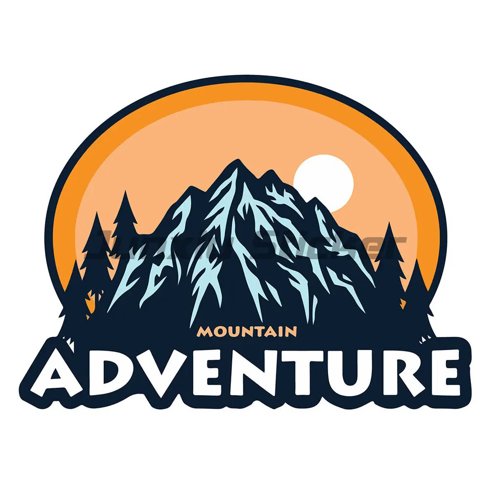 Adventure Awemberg-Autocollant de voyage de camping en PVC, moto, ordinateur portable, fenêtre, stickers muraux, pare-brise, accessoires de voiture