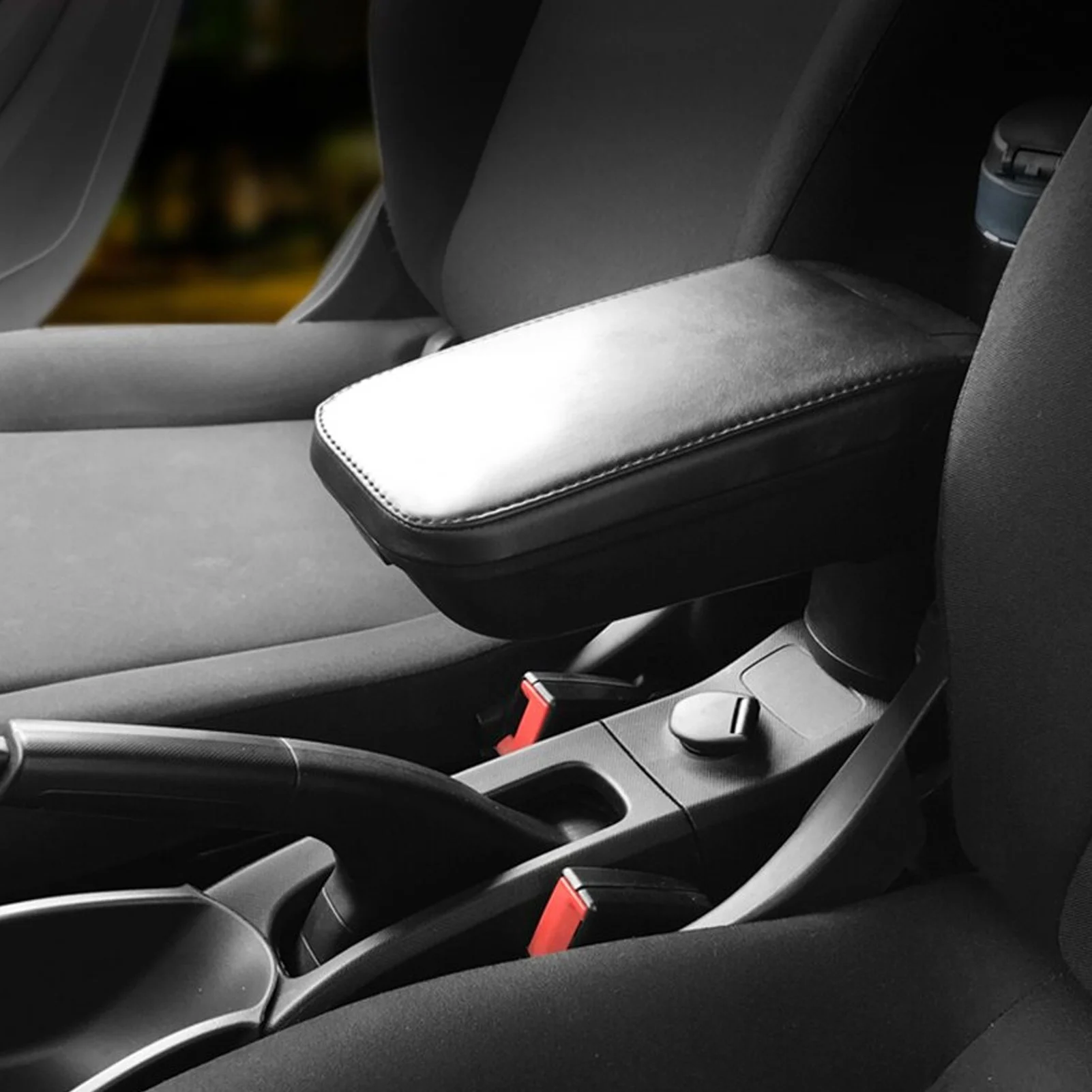 Central Armrest Box with Water Cup Holder Replacement for Mercedes Smart Fortwo Forfour 453 15-19 Water Cup Holder Car Cup Stand