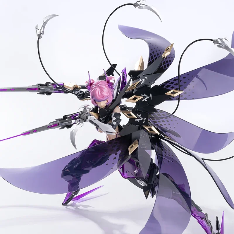 

Earnestcore Craft Refutation Mechanism Rosa Project Xinghua Black Iris 1/10 Scale Posable Mecha Girl Glowing Eyes Petal Cloak