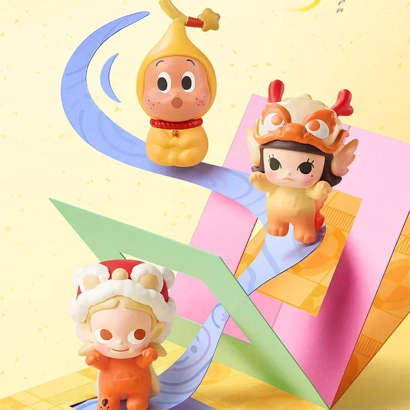 

POP MART POPBEAN Horse Year Limited Edition Mamafufu Mini Doll Series Mystery Box Genuine Blind Box Guess Toys Bag Ornament