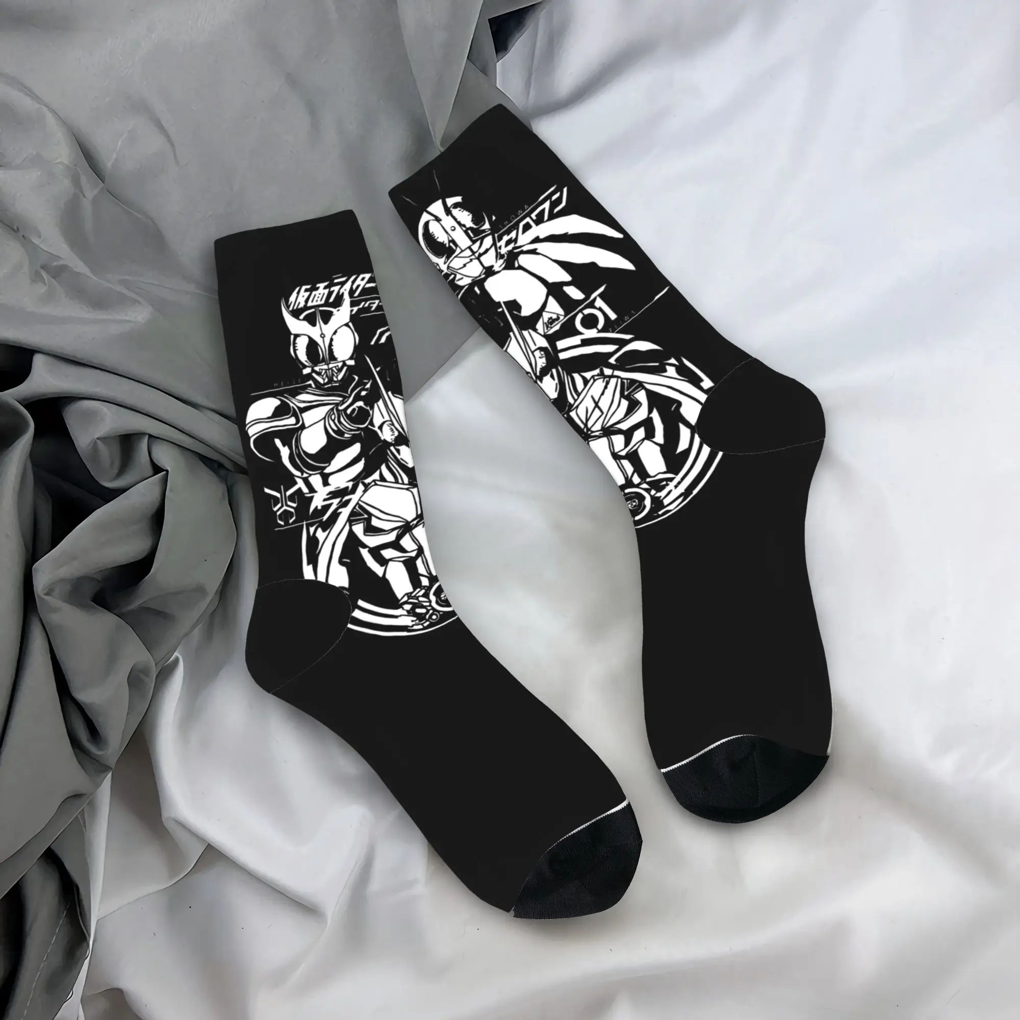 Couple Socks Kamen Riders 3 Generation Stockings Anti Slip Soft Breathable Socks Spring Funny Printed Cycling Socks
