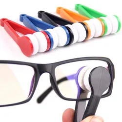 5 Colors Two-side Glasses Brush Microfiber Spectacles Cleaner Glasses Cleaning Rub Cleaner Eyeglass Cleaner Brush Screen Rub