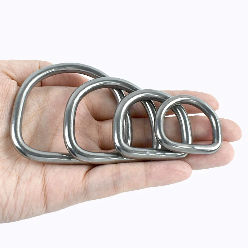 2/5/10Pcs 304# Stainless Steel D Ring Bag Strap Buckle Dog Collar Loop Clasp Webbing Backpack Belt Hook Buckles DIY Accessories