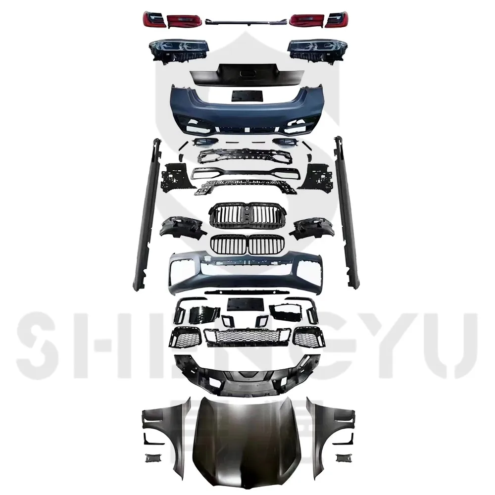 

Body Kit for 7 Series G11 G12 2016-2019 Upgrade to 2020 WITH Grille Auto Lamps Hood Fenders Side Skirt Old to New