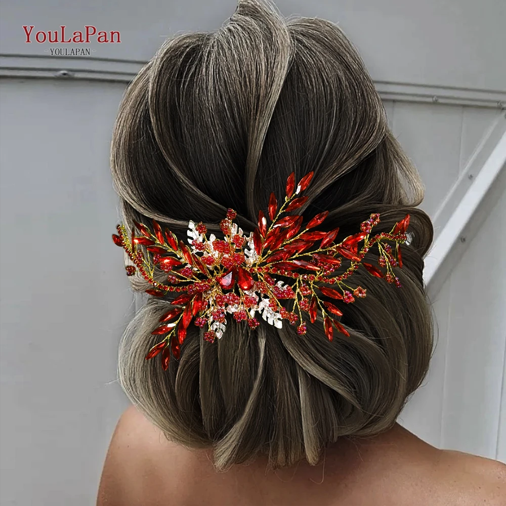 

YouLaPan Bridal Headpiece Wedding Hair Accessories Beads Headdress for Woman Rhinestones Bridesmaid Headband Hair Jewelry HP277