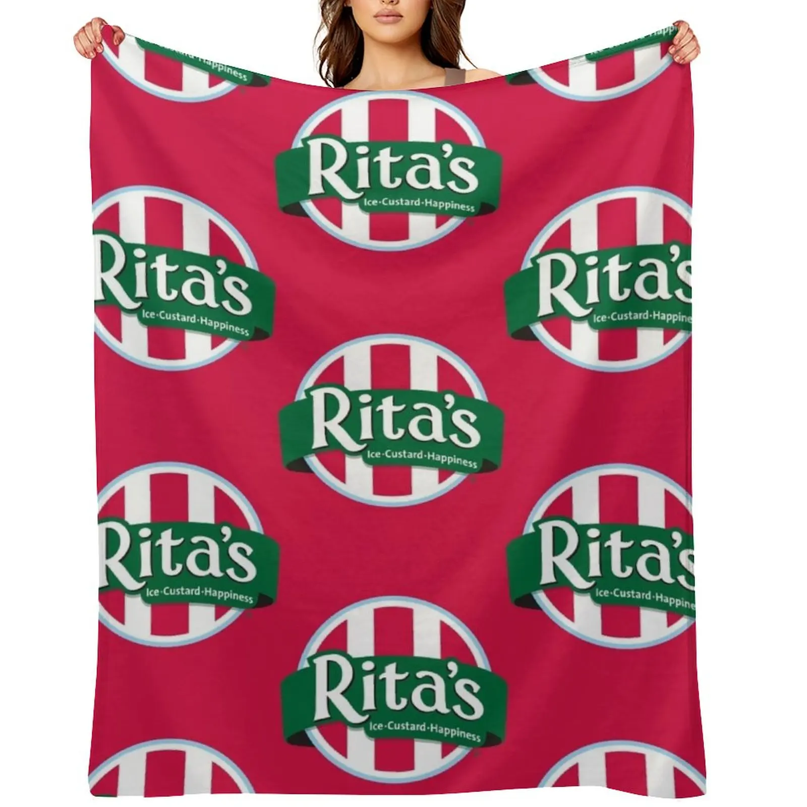 Декоративное одеяло Rita's Italian Ice Cafe, милые тонкие дорожные одеяла в клетку