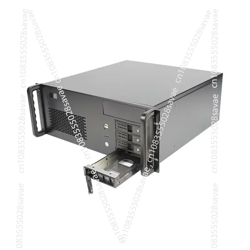 Storage Server Chassis 4U Rack Mount 450 Depth with 4 Hot Swap Bracket Computer Server Chassis with LCD