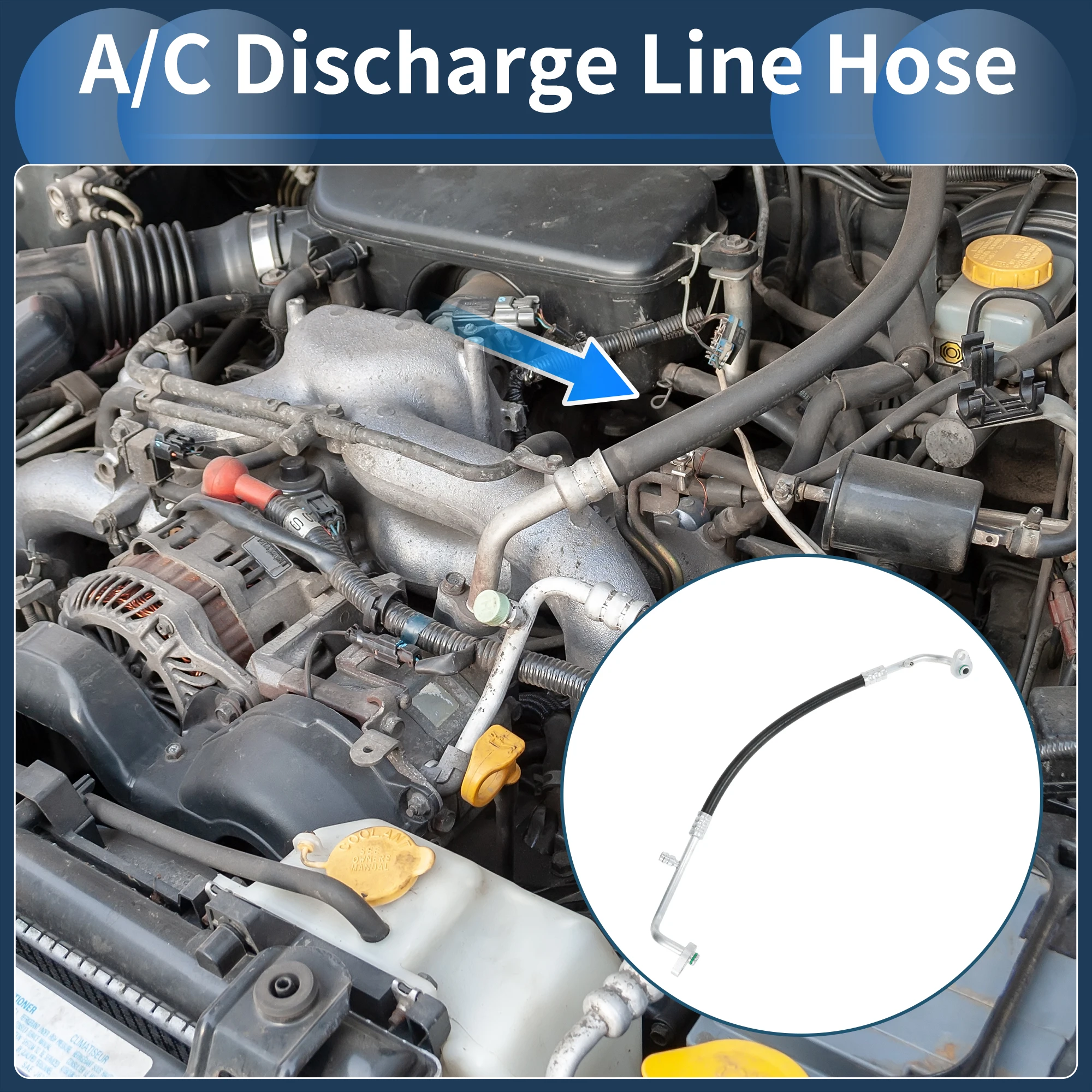 

Шланг разрядной линии кондиционера UXCELL для Jeep Liberty 02-05 V6 3,7 л No 55037801AB/55037801AE