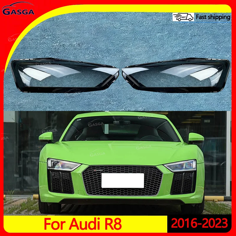 

Защитное стекло для фар Audi R8 2016-2023, прозрачный плафон, запасные части для фар, крышка фары автомобиля