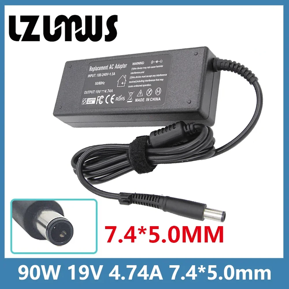 Image of 19V 4,74A 90W 7,4*5,0MM AC Laptop Adapter Netzteil Für HP Pavilion DV3 DV4 DV5 DV6 6535S 6570B 6910P ProBook 430 G1 G2