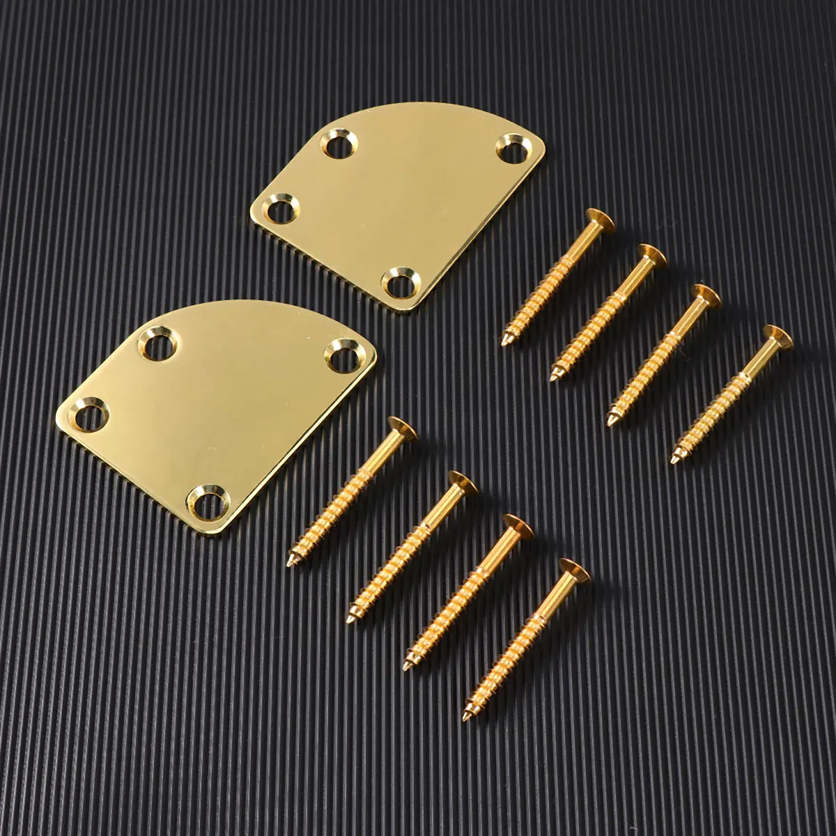 

2 Pcs Electric Guitar Bass Reinforcement Board Accessories Metal Neck Plate Joint