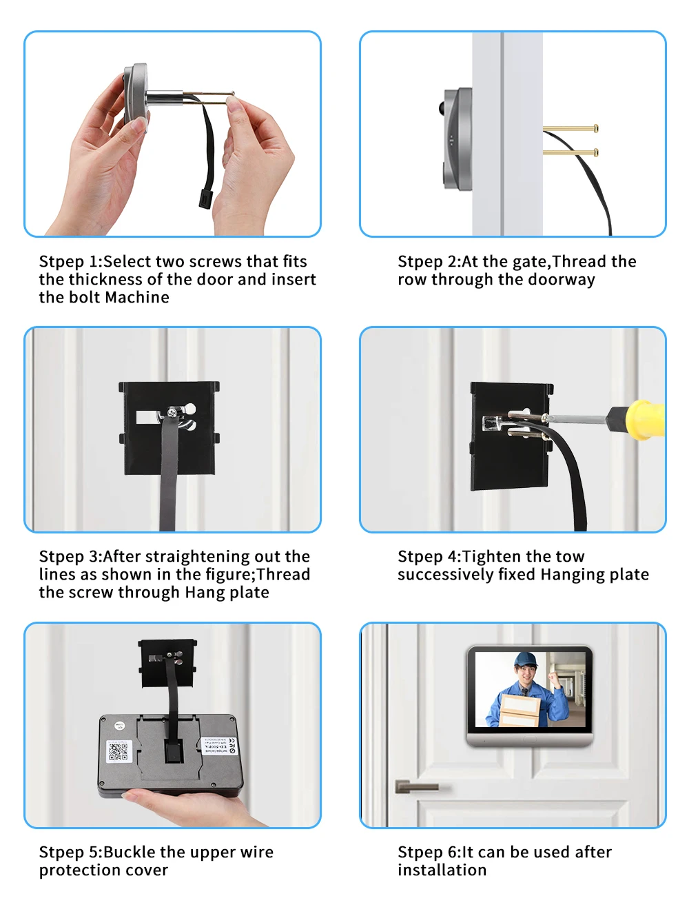 1080P Tuya Wi-Fi video doorbell 7