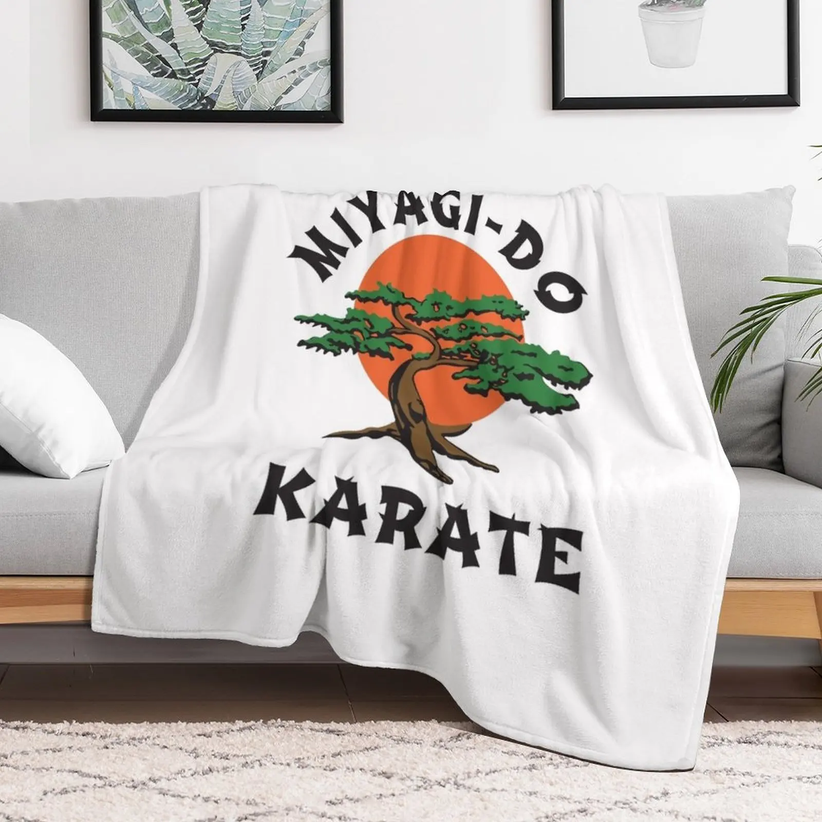 Miyagi Do Karate Throw Blanket Stylish Decor Blanket Gift for Friends Roommate