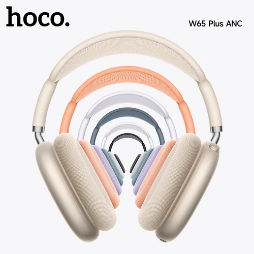 Imagen 2 del producto HOCO W65 Plus AirPods Max ANC auriculares Bluetoothe con reducción de ruido auriculares grandes auriculares de alta fidelidad con orejeras magnéticas