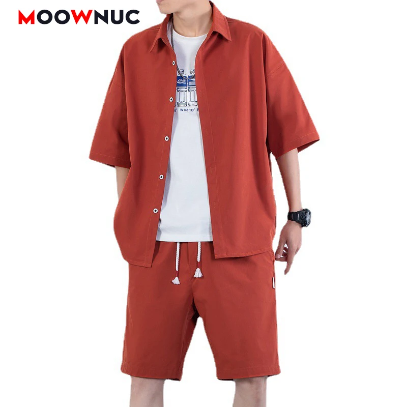 

Men's Casual Sets Sportswear New Spring Summer T-Shirts + Shorts 2022 Jogger Male Fashion Tracksuits Sweatshirt Hombre MOOWNUC