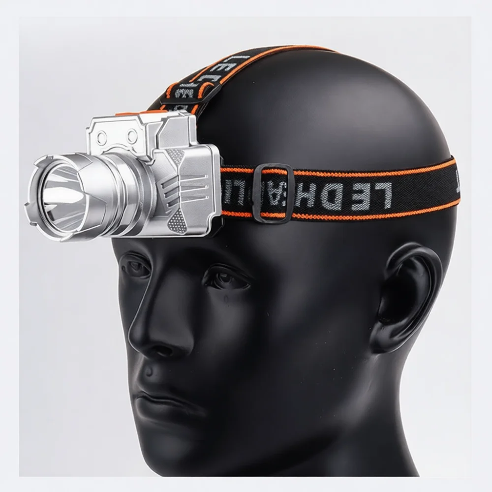 Headlamp Tactical Bright - Lampada frontale portatile a LED, ideale