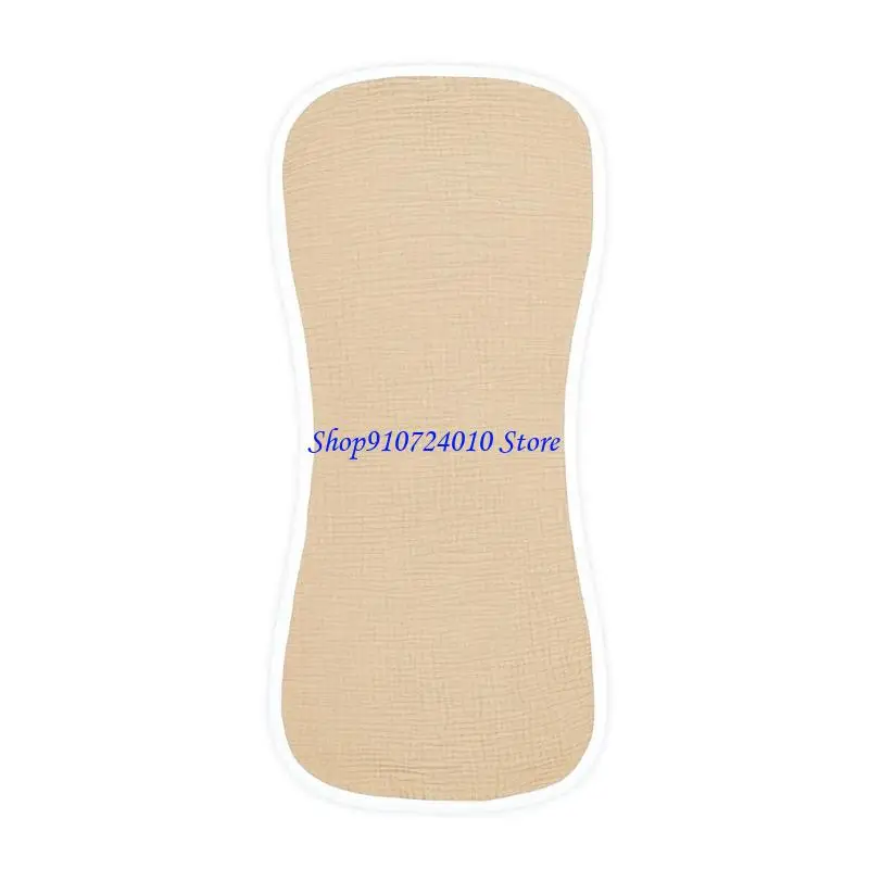 77HD 3 قطع من قماش التجشؤ للأطفال مصنوع من القطن يسمح بمرور الهواء، منشفة وجه مريحة للتسيل اللعاب