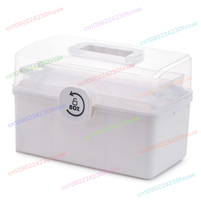 **Family First Aid Kit Large Capacity Medical Box Medicine Storage Organizer For Home Emergency Healthcare**