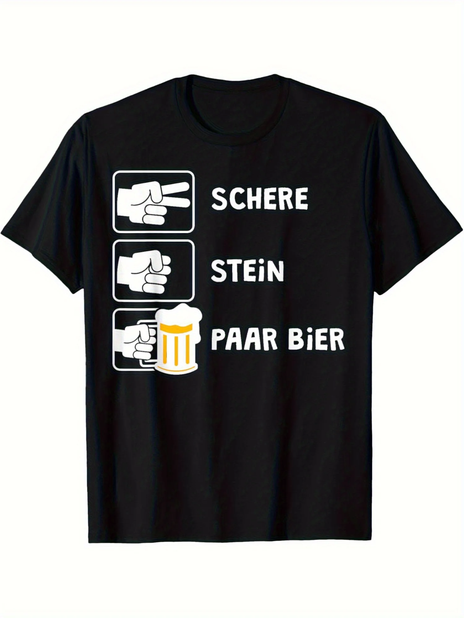 Ein kurzärmliges Herren-T-Shirt aus reiner Baumwolle mit coolem Muster aufgedruckt, regulärer Stil, modisches übergroßes Y2K-Shirt