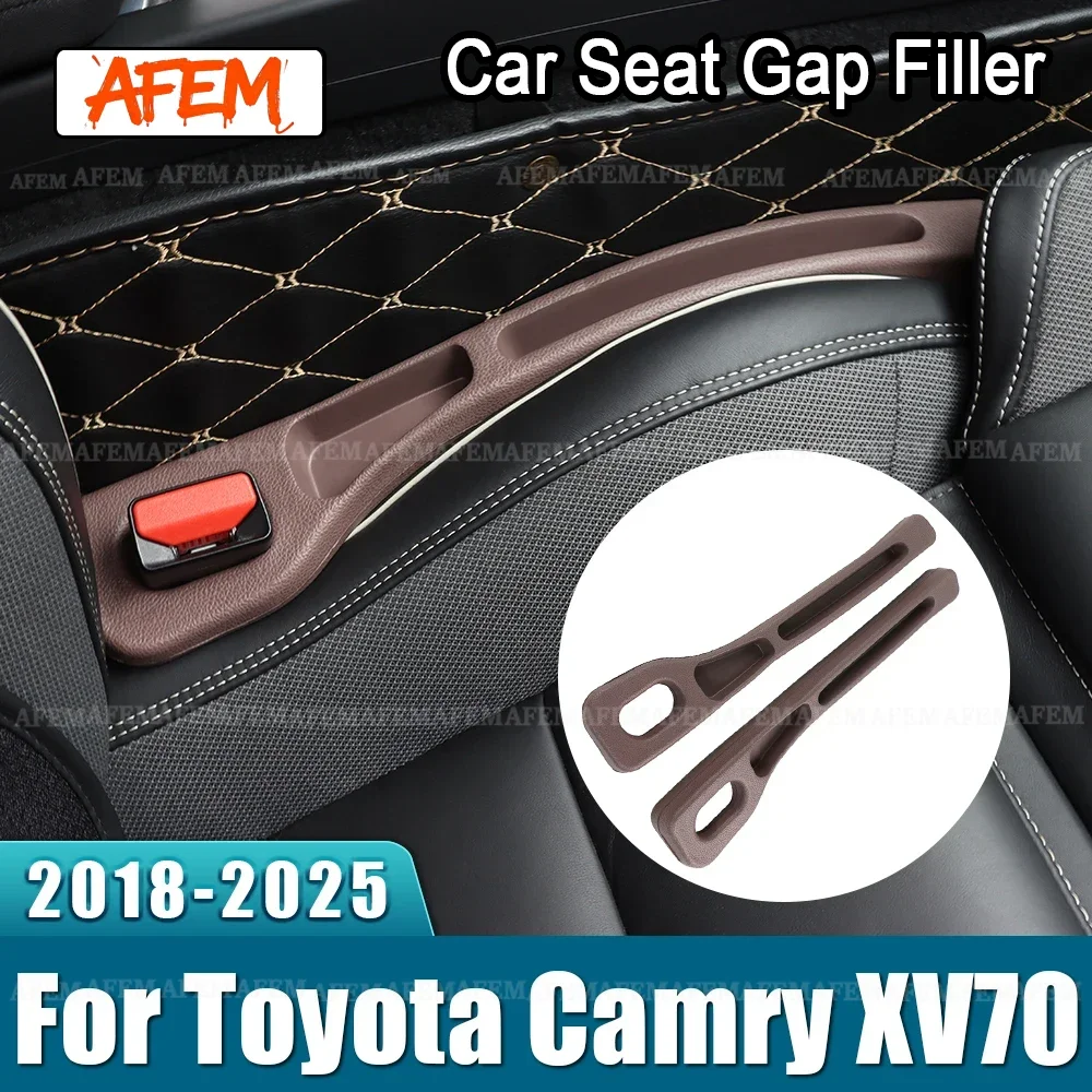 2PCS Universal Car Seat Gap Anti-leak Stopper Strip For Toyota Camry 70 XV70 2018 2019 2020 2021 2022 2023 2024 2025 2026 Hybrid